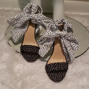 Never Mixed Polka dot sandals (Shoe Dazzle)